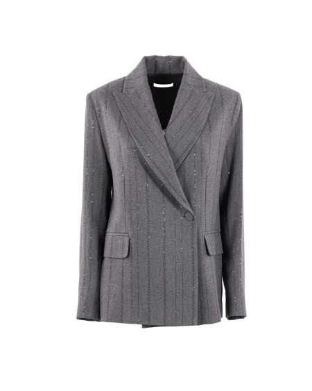 Shop ANTONELLI  Giacca: Antonelli giacca "Veneziana" doppiopetto.
Chiusura con un bottone.
Tasche con patta.
Dettaglio brillante.
Composizione: 81% Viscosa 15% Lana 2% Poliammide 2% Poliestere.
Fabbricato in Italia.. VENEZIANA P3165 341C-929